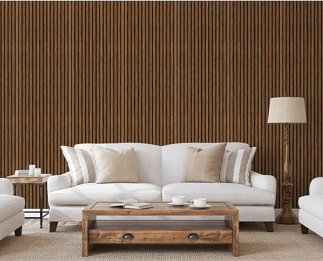 Brown Oak Slat Panel (9ft x 2ft)