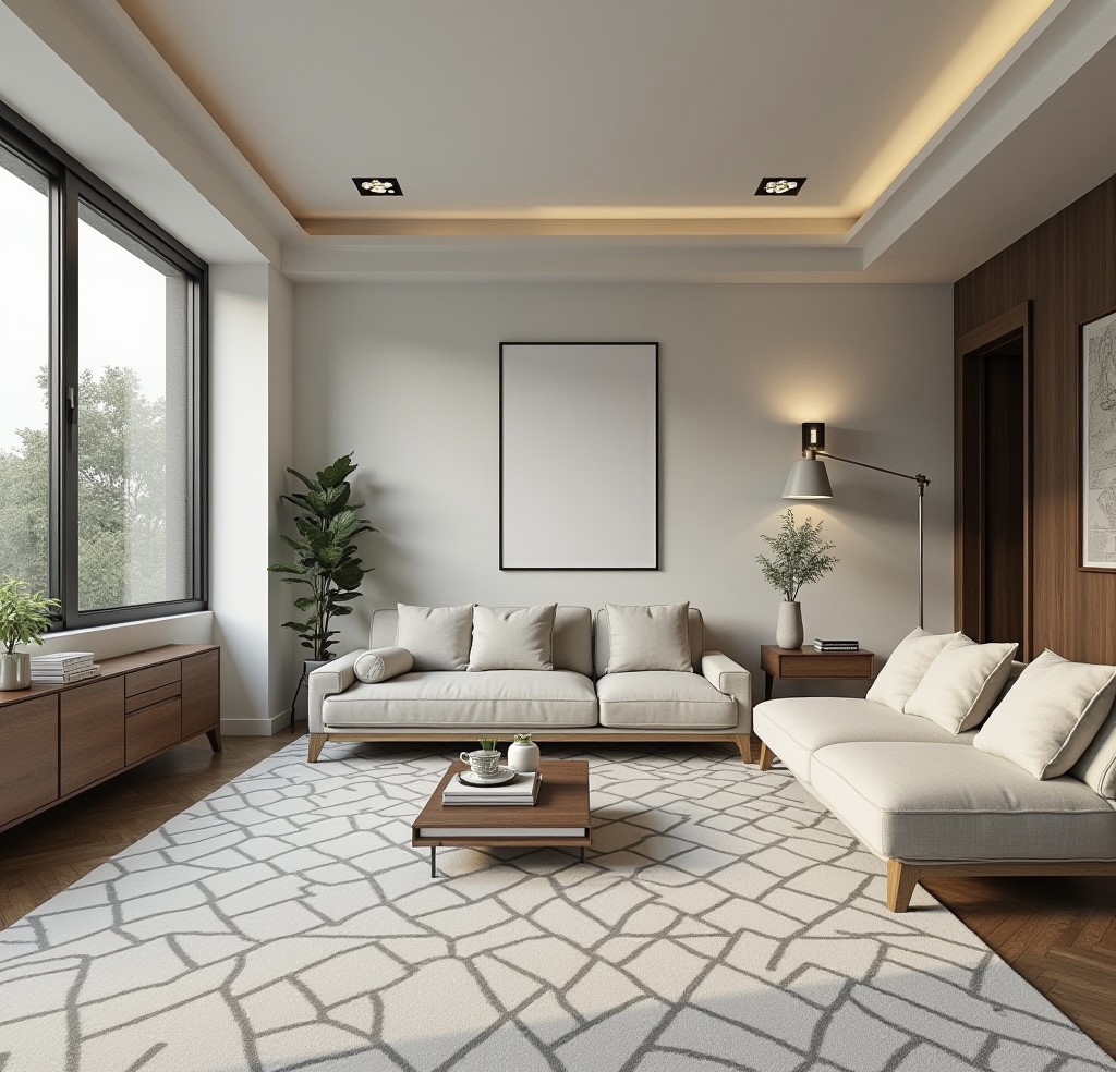 Living room with interior finishing | RD Group Services